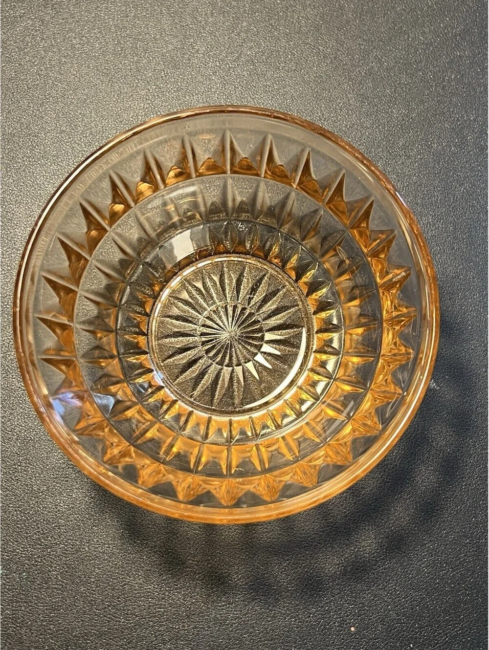 Jeannette 1940s Small Bowl Windsor Diamond Pink Depression Glass, 5.5x2.75”